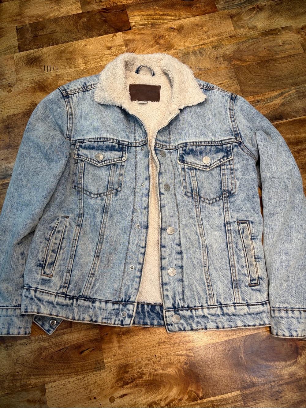 Women Lucky Brand Denim Jacket in Light Blue